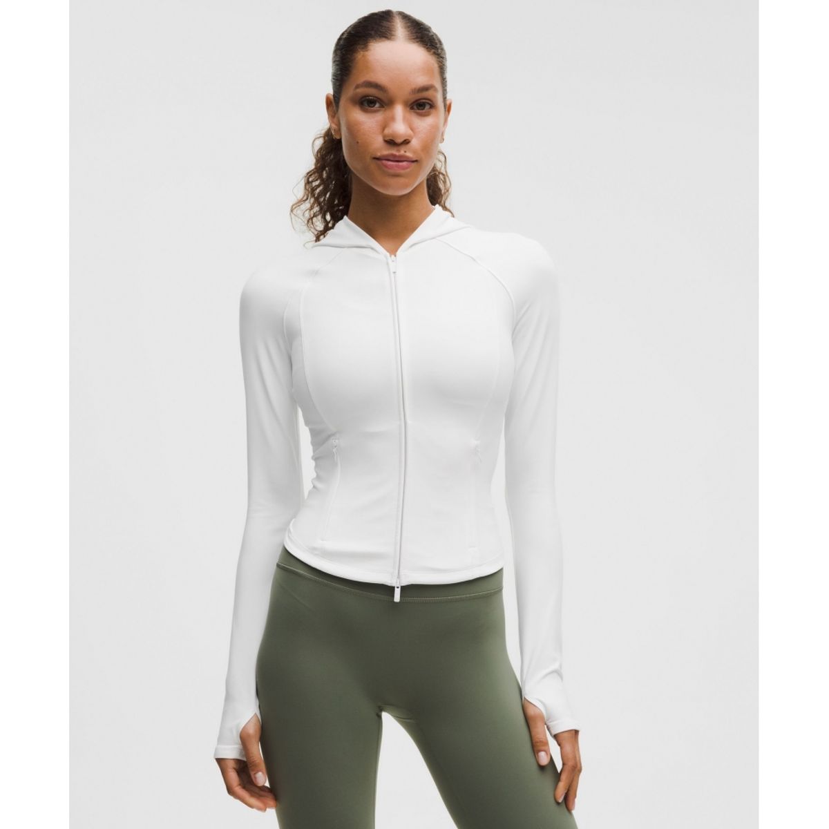 룰루레몬(LULULEMON) 원더 트레인 풀집 재킷  WHT