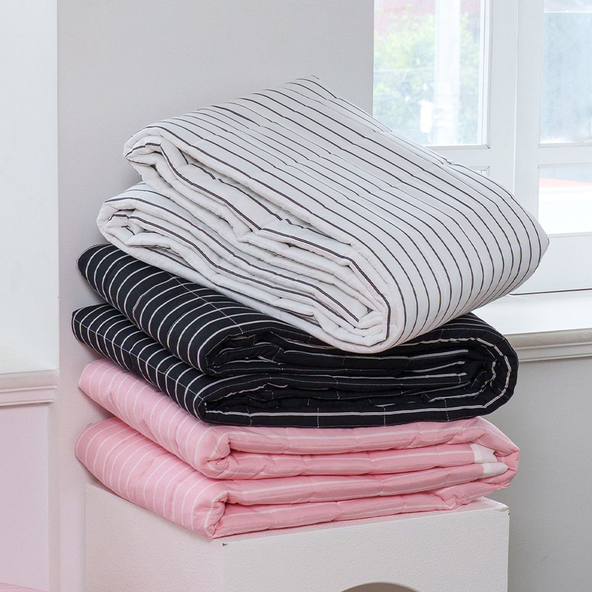 샤이닝홈(SHININGHOME) 더블리 모노핑크 소프트마이크로 밴딩 침대패드 SS/Q 2size 3컬러
