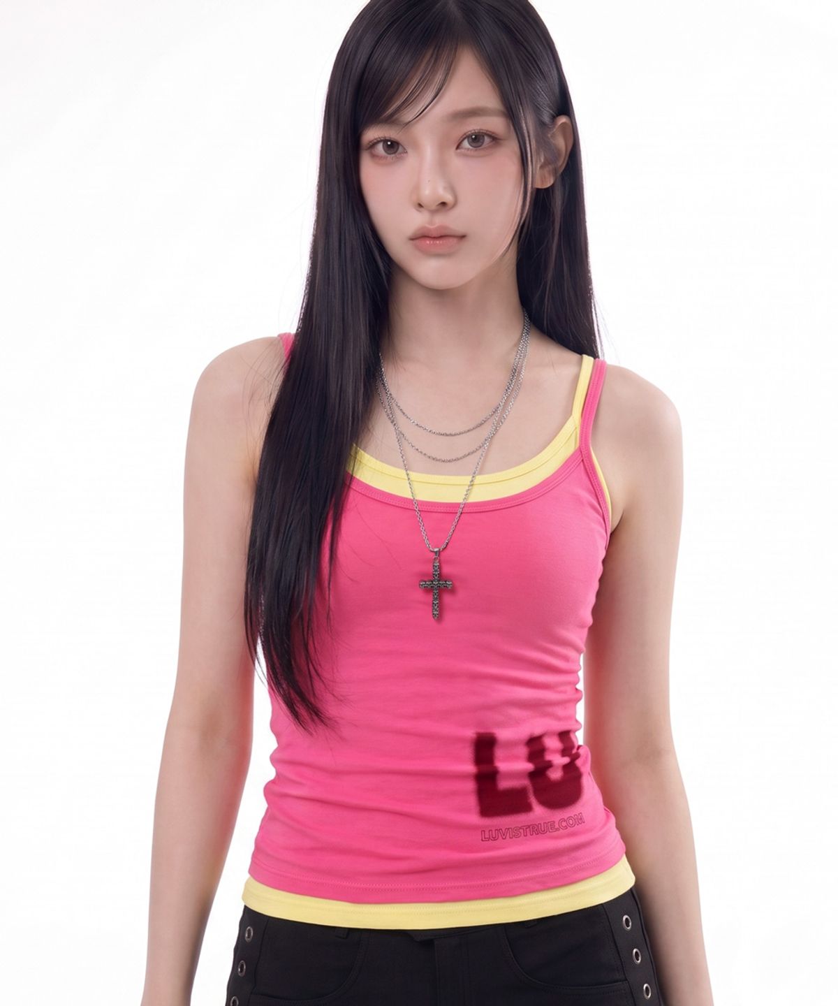 러브이즈트루(LUVISTRUE) SY BASIC SLEEVELESS(PINK)