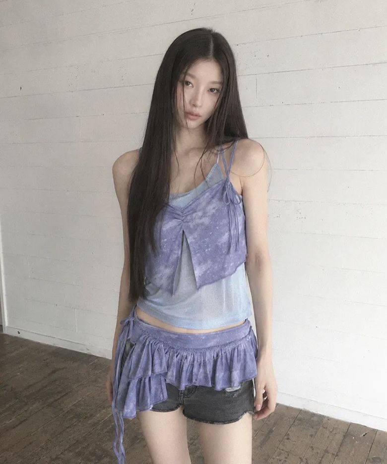 멀티웨이 러플 랩 프로스트 블루