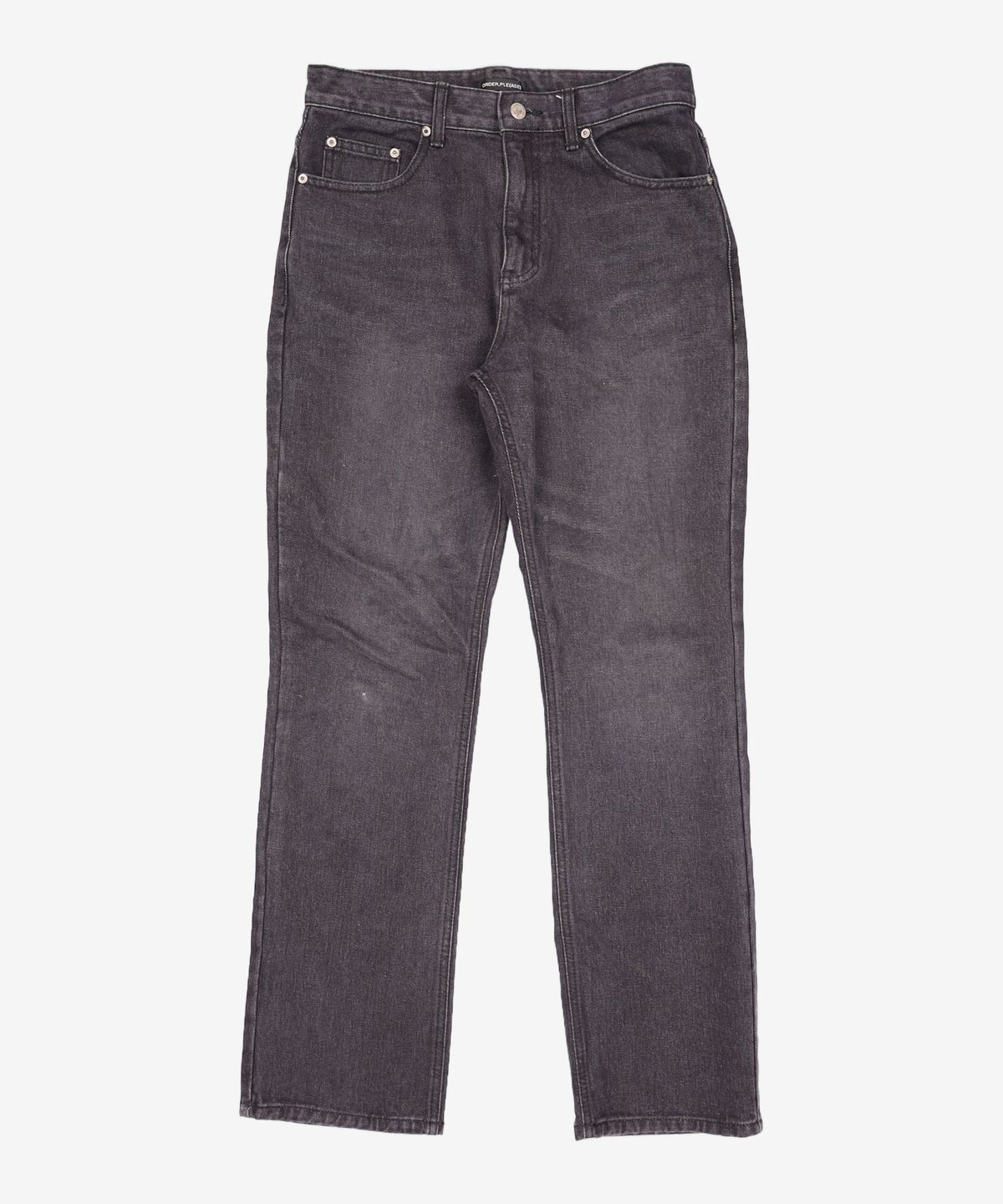 오더아카이브(ORDER ARCHIVE) Minimal wide jeans - 애쉬 블랙진 28