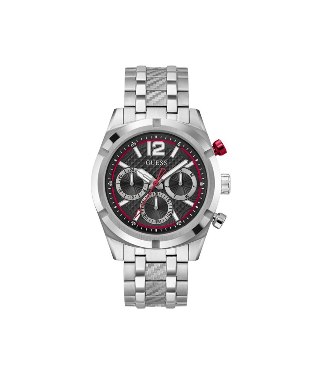 게스 시계(GUESS WATCH) 실버 블랙 리지스턴스 (GW0714G1) 남성시계