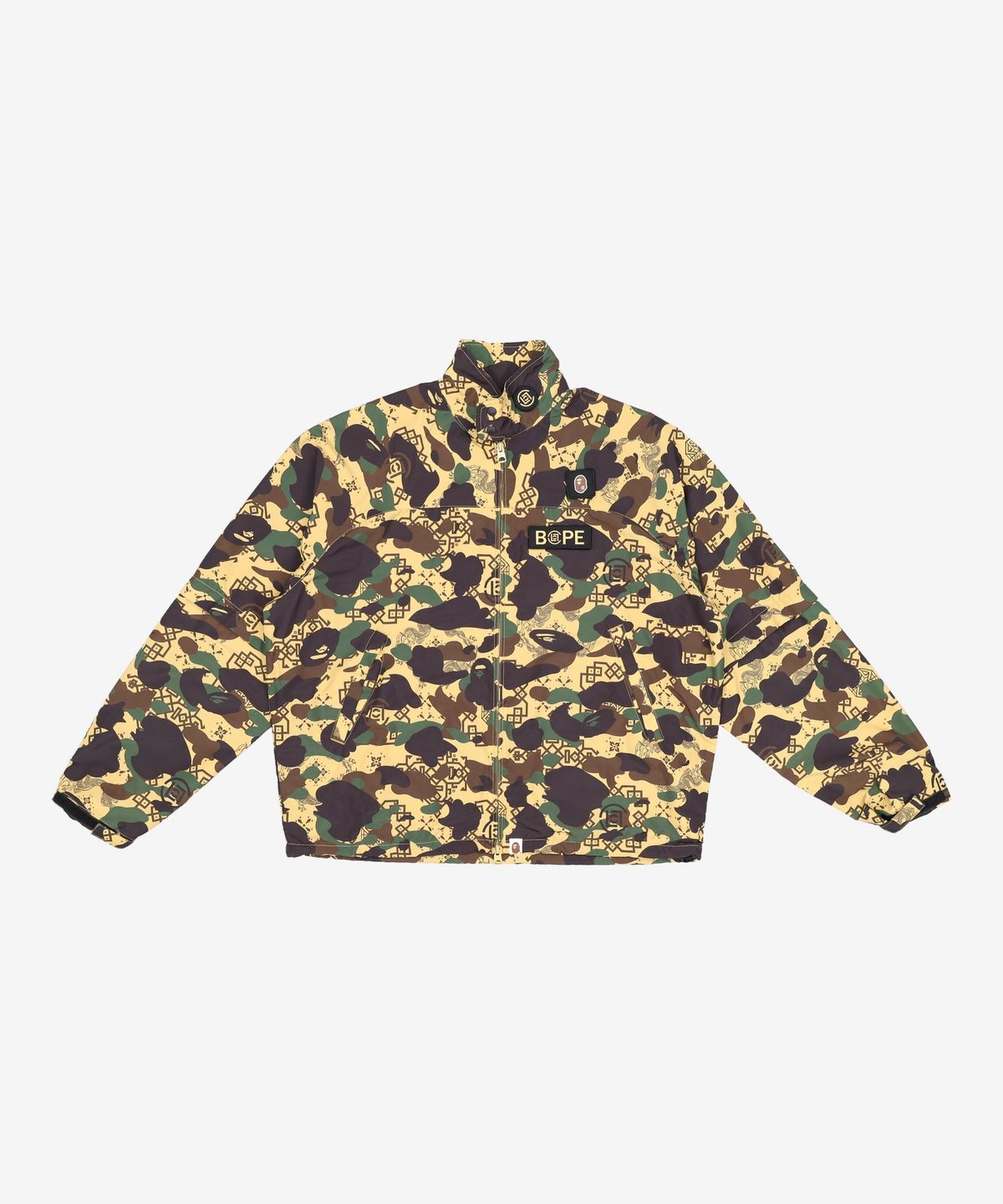 베이프(BAPE) BAPE X CLOT 카모 슬리브 디테처블 레인 자켓(M) YELLOW L
