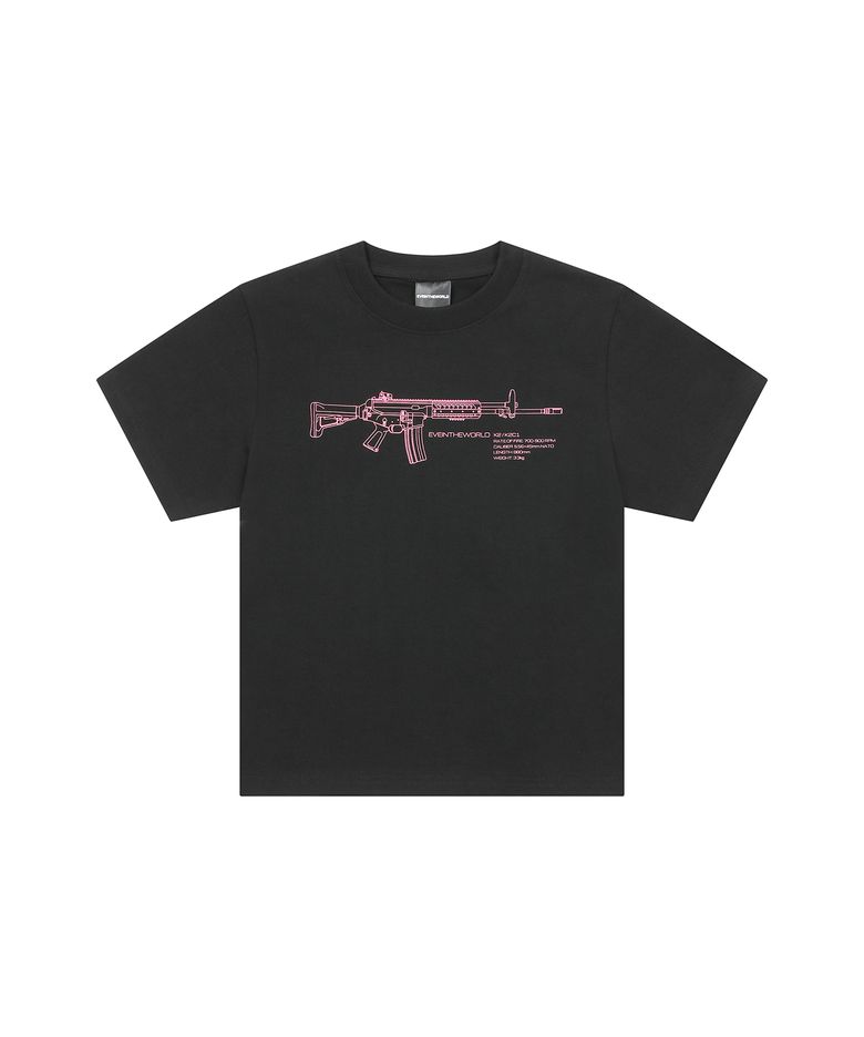 (W) K2/K2C1 T-SHIRT BLACK