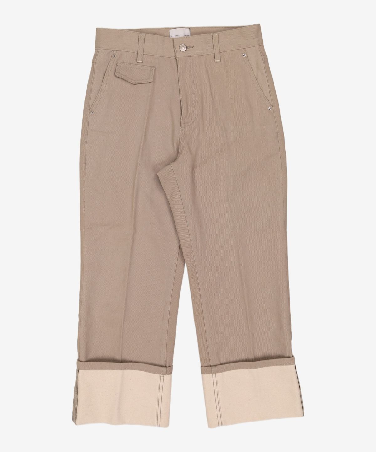 메종미네드(MAISON MINED) TURNUP DENIM TROUSERS BEIGE 46
