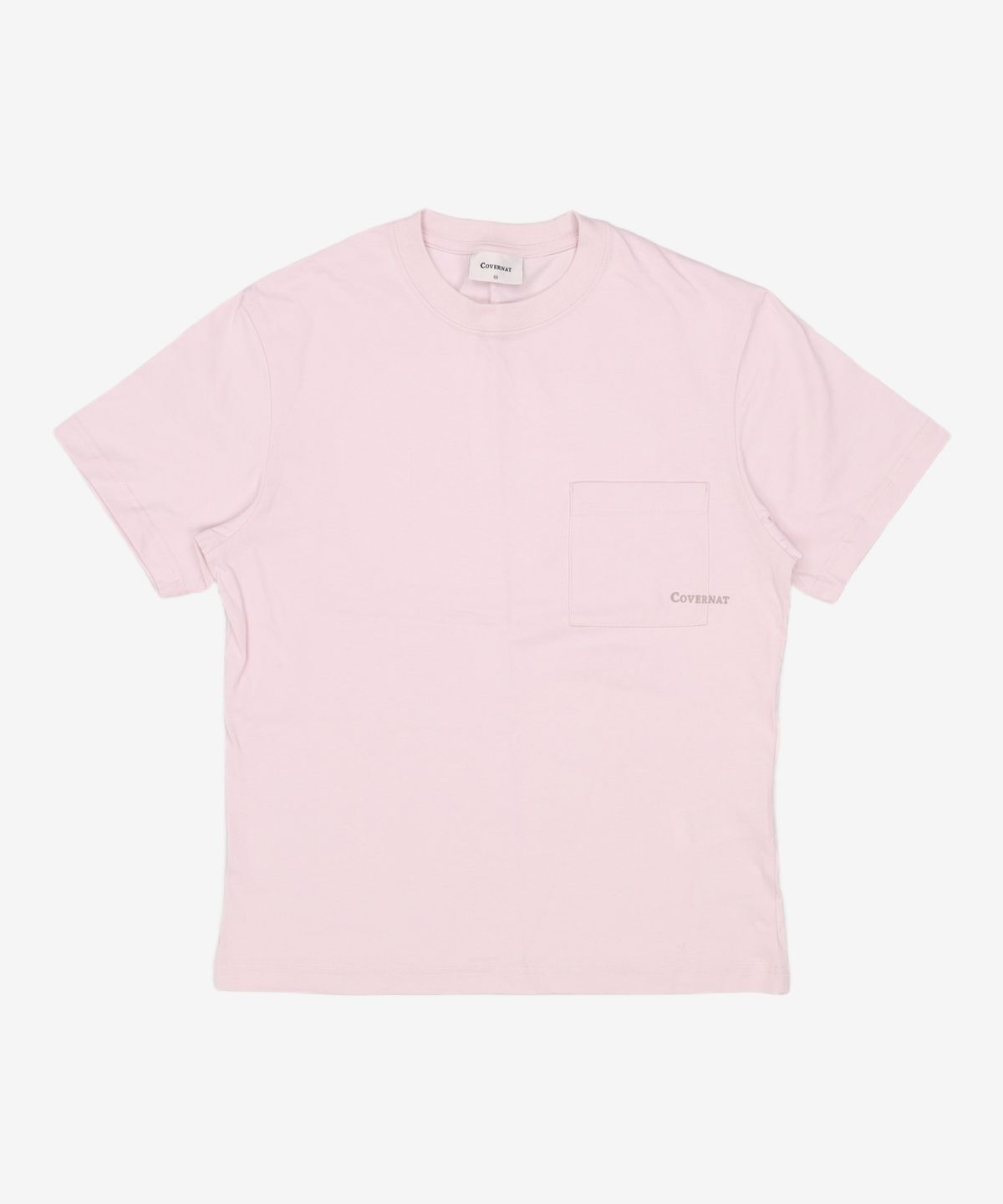 커버낫(COVERNAT) 베이직 포켓 티셔츠 Light Purple XS