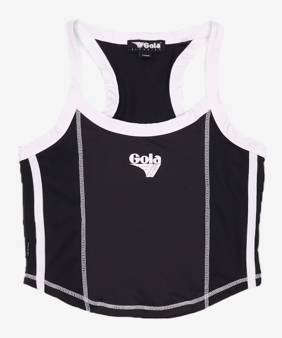 골라(GOLA) W TAPE POINT SLEEVELESS [BLACK] FREE