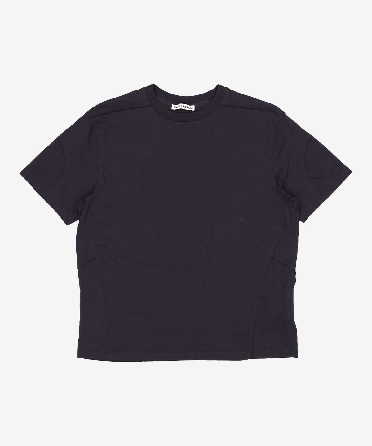 인사일런스(INSILENCE) 그런지 라인드 티셔츠 WASHED BLACK S