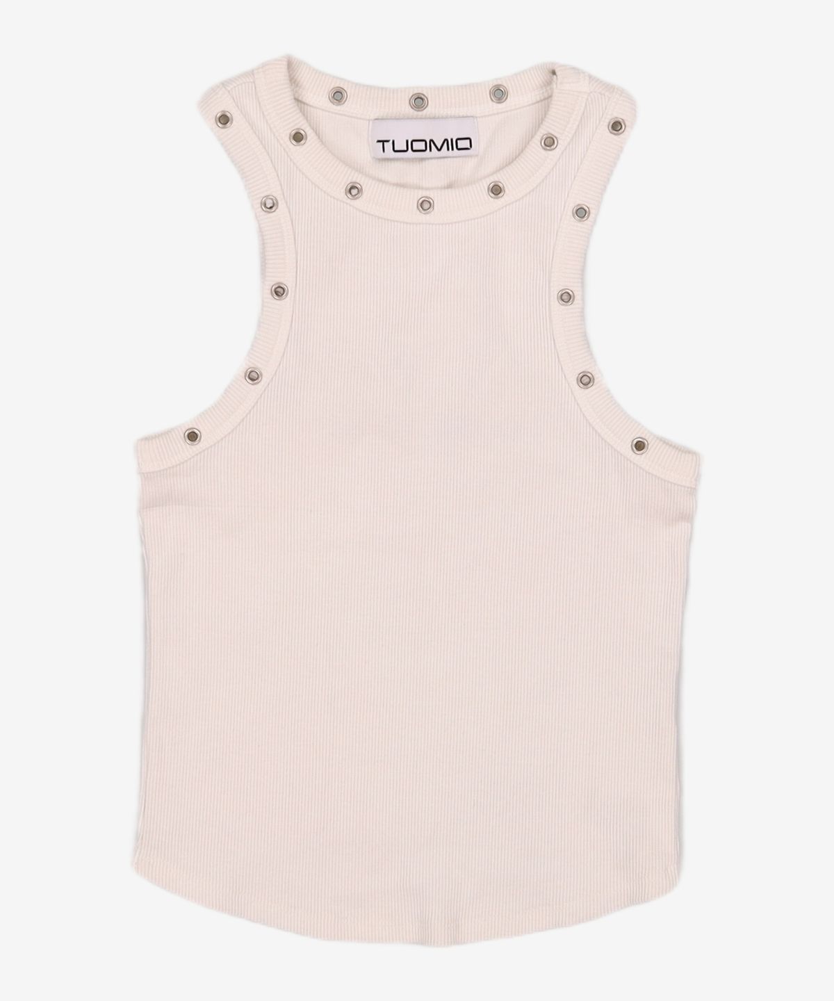 뚜오미오(TUOMIO) PIERCED TANK TOP [KHAKI] S