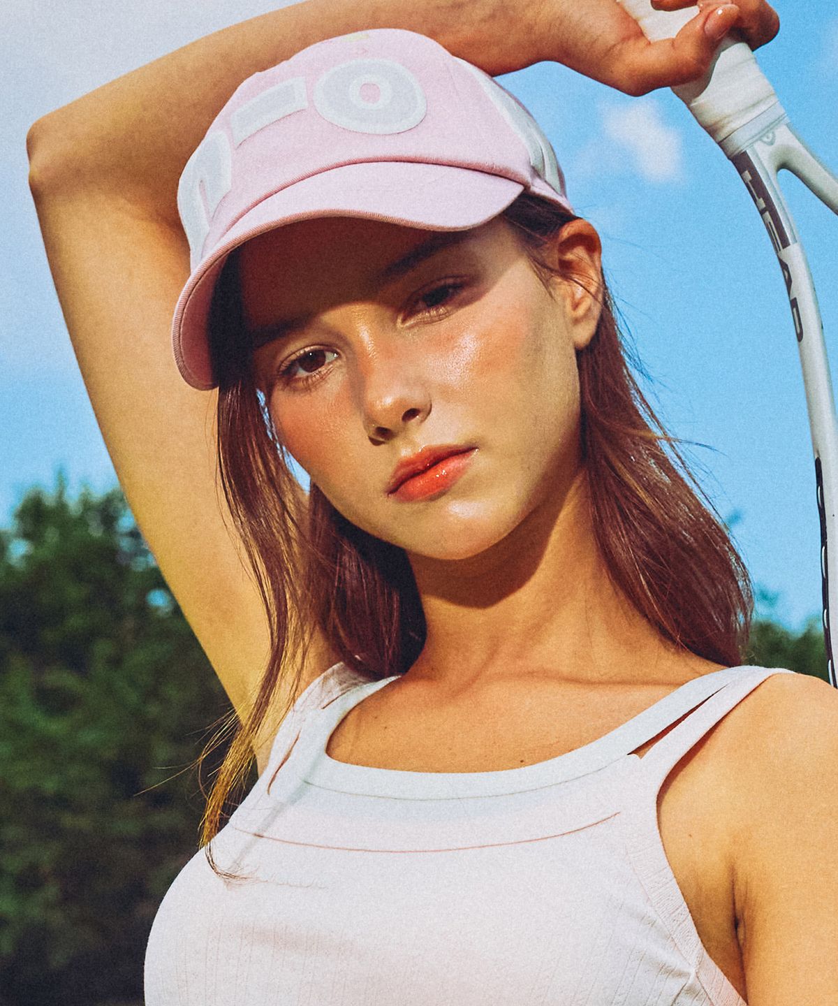 디아도라(diadora) [셀럽 착용] 텔레토비 빅 그래픽 볼캡 LIGHT PINK