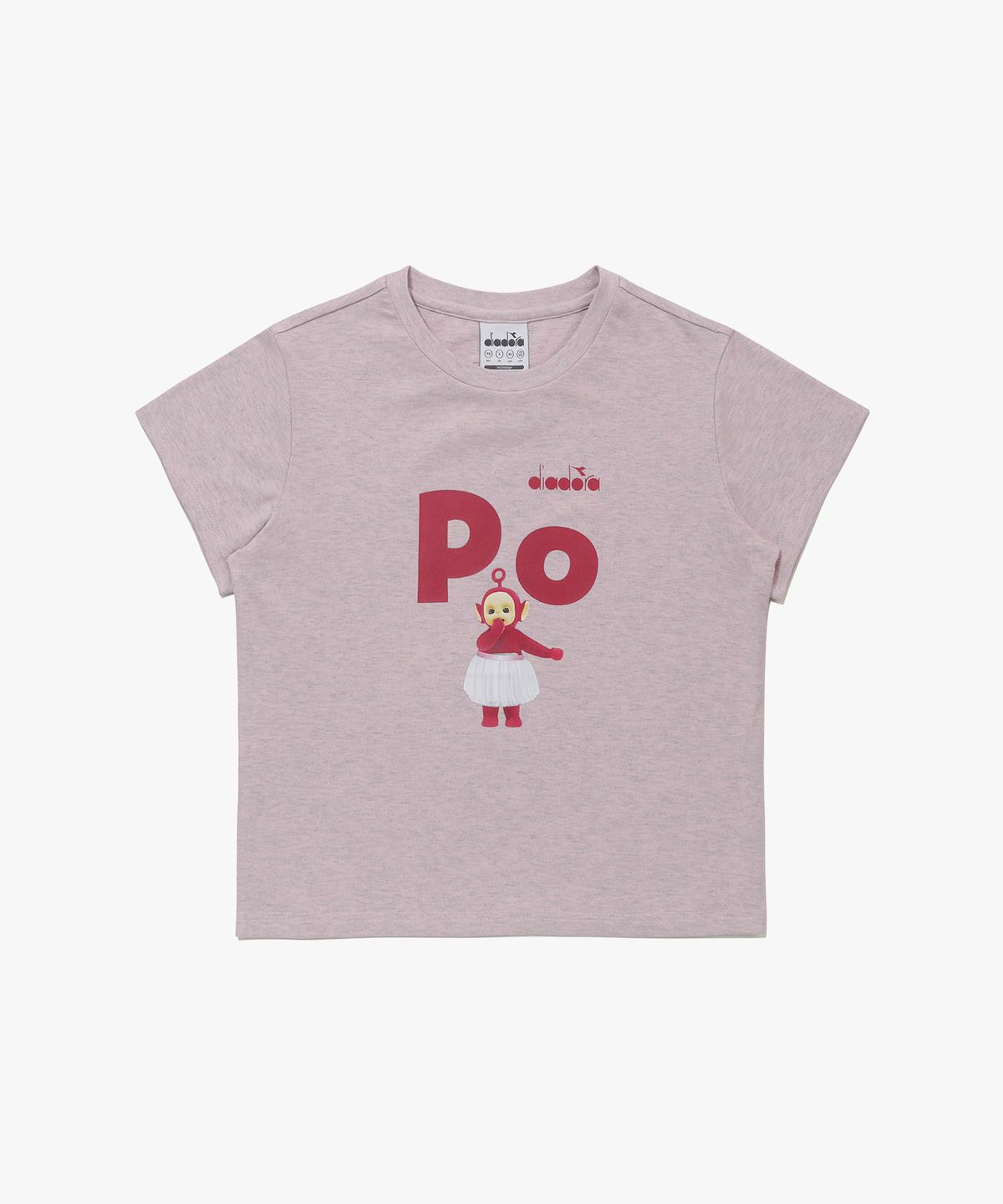 디아도라(diadora) 텔레토비 모달 그래픽 반팔 티셔츠 우먼 LIGHT PINK