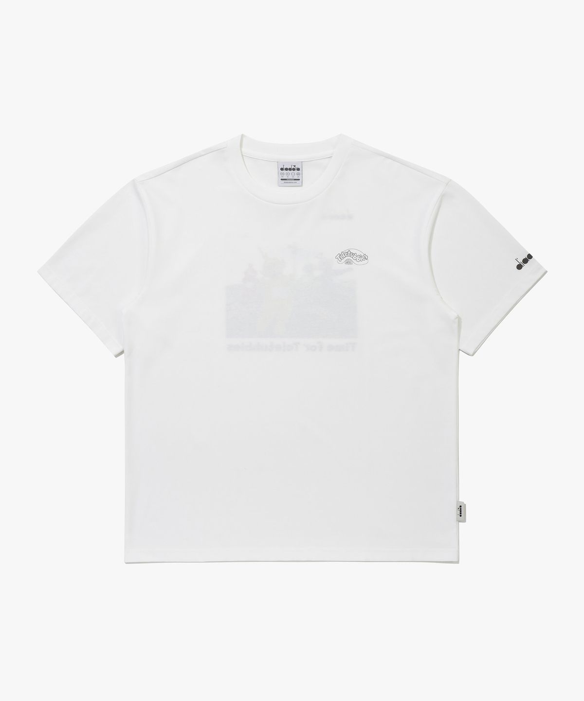 디아도라(diadora) 텔레토비 워싱 그래픽 반팔 티셔츠 IVORY
