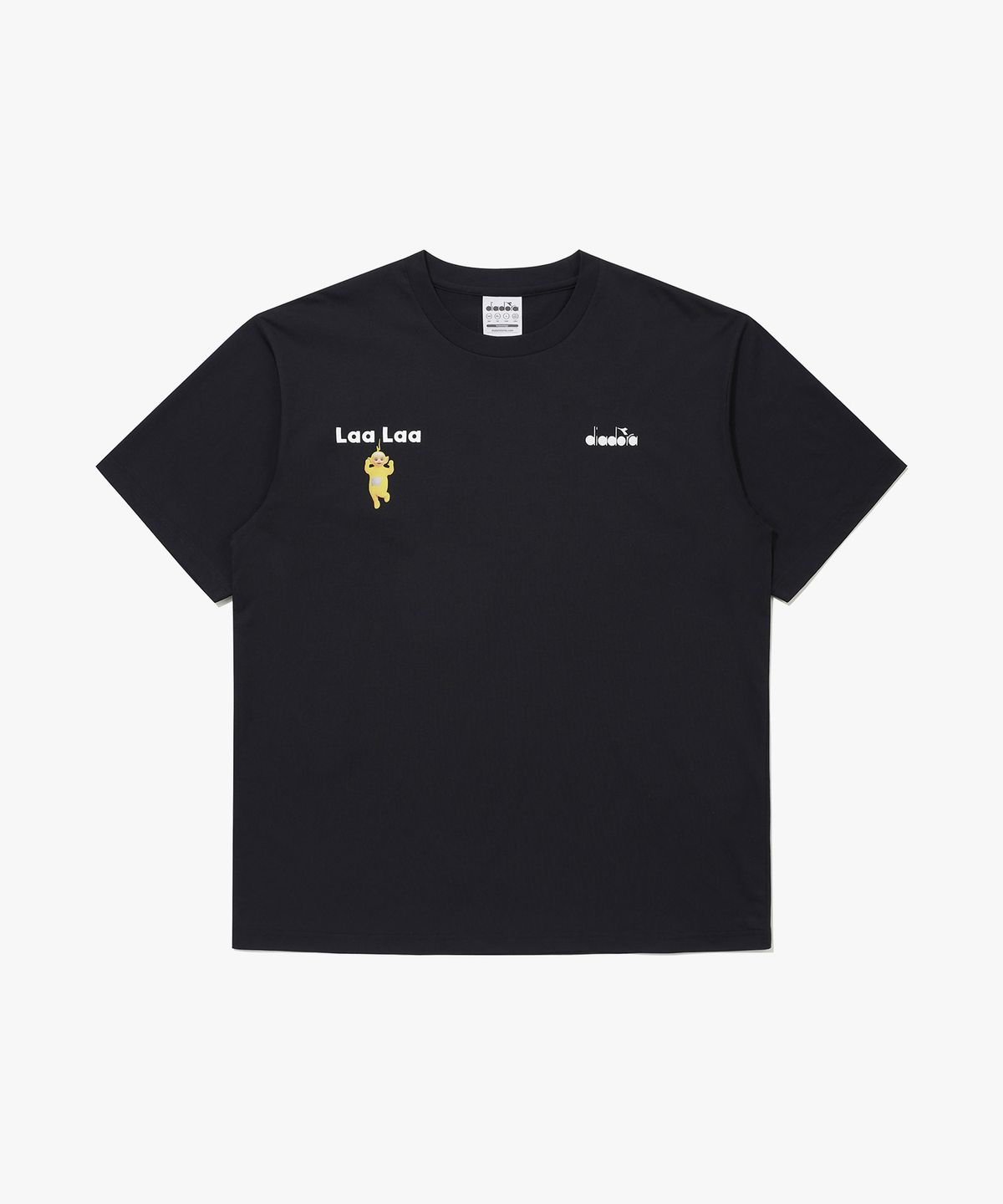 디아도라(diadora) 텔레토비 퀵드라이 그래픽 반팔 티셔츠 BLACK