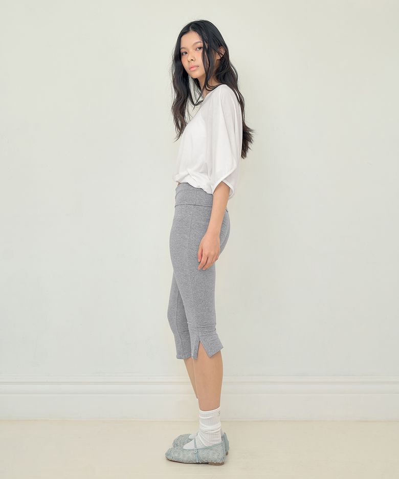 Glide Slit Crop Pants (Melange)