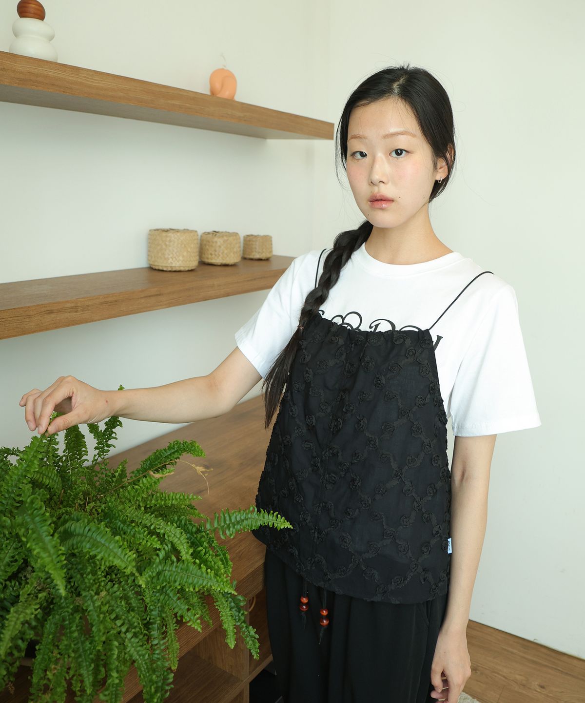 소르디(SORDI) Blooming Halter Top_black