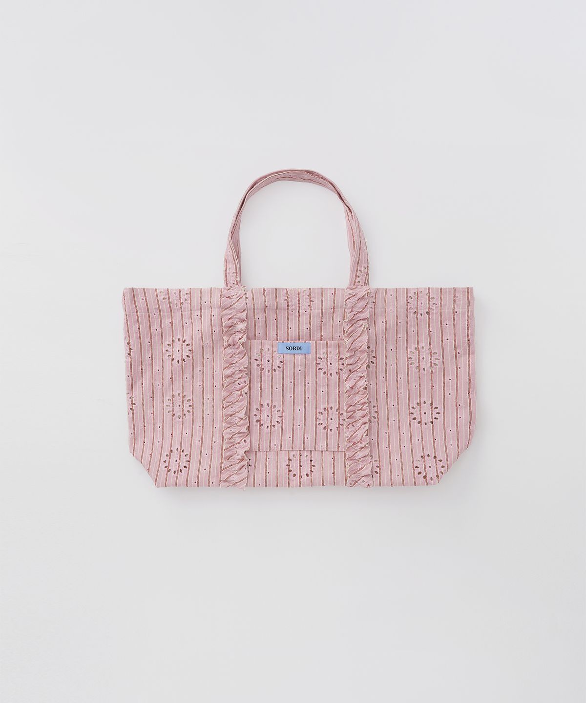 소르디(SORDI) Romantic Eyelet Canvas Bag_pink
