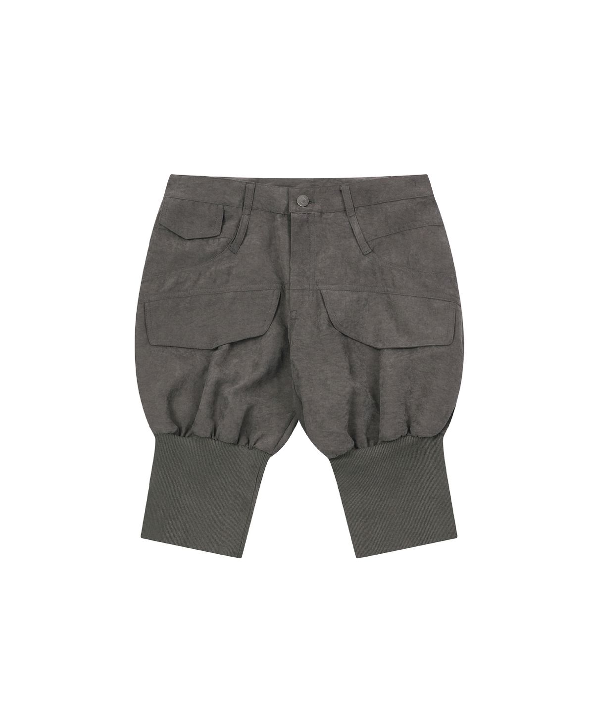 구미코(9UMIKO) SAND WASHED CAPRI SHORT PANTS KHAKI