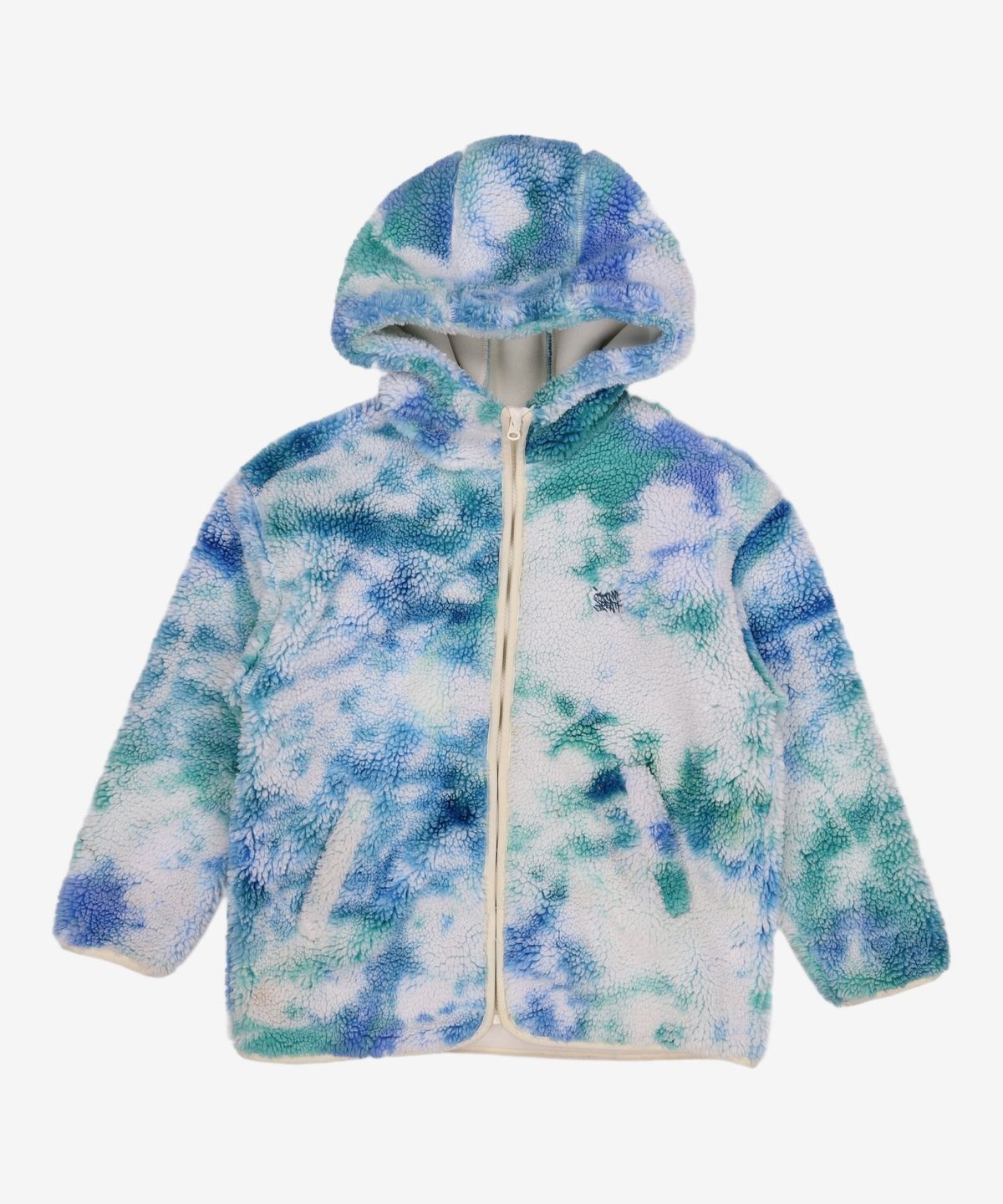 브라운브레스 키즈(BROWNBREATH KIDS) KIDS SHEARING ZIP UP HOOD JACKET - GREEN 150
