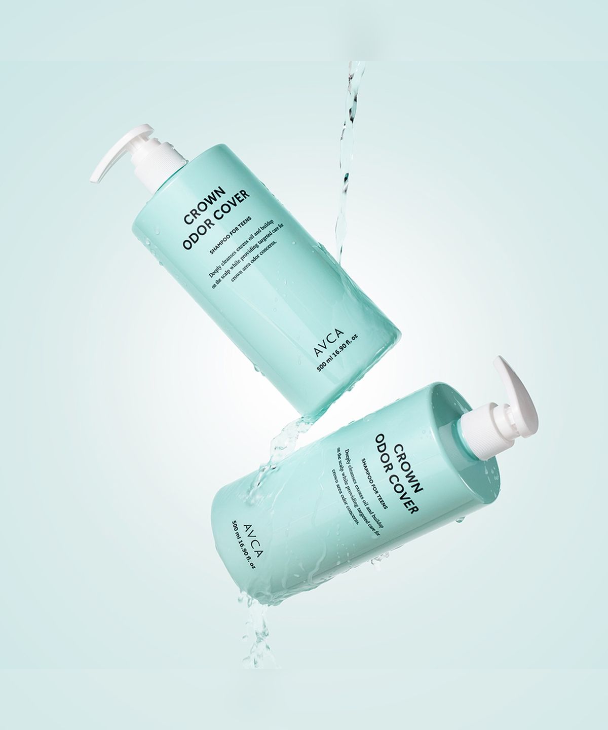 아브카(AVCA) 정수리 냄새 커버 청소년 두피 케어 샴푸 500ml 2개