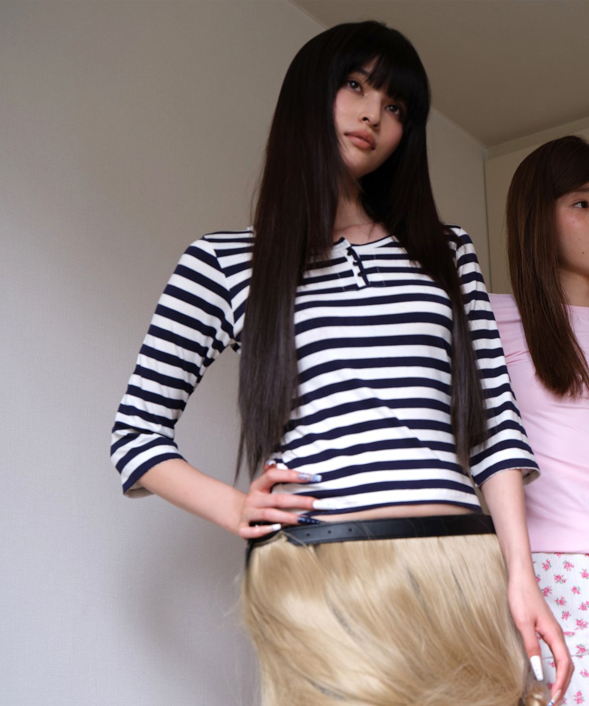 더블에스씨 아카이브(WSC ARCHIVE) Lace hidden button Tee 004