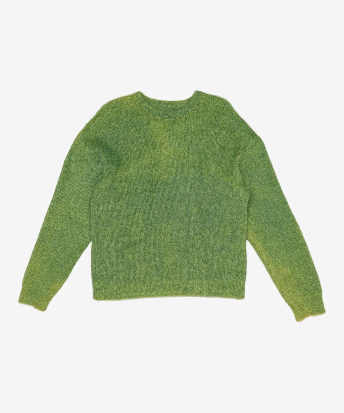 노매뉴얼(NOMANUAL) CROPPED HAIRY KNIT - GRASS GREEN M