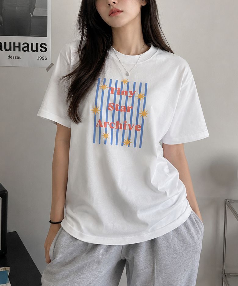 ARCHIVE STAR T-SHIRTS (White)