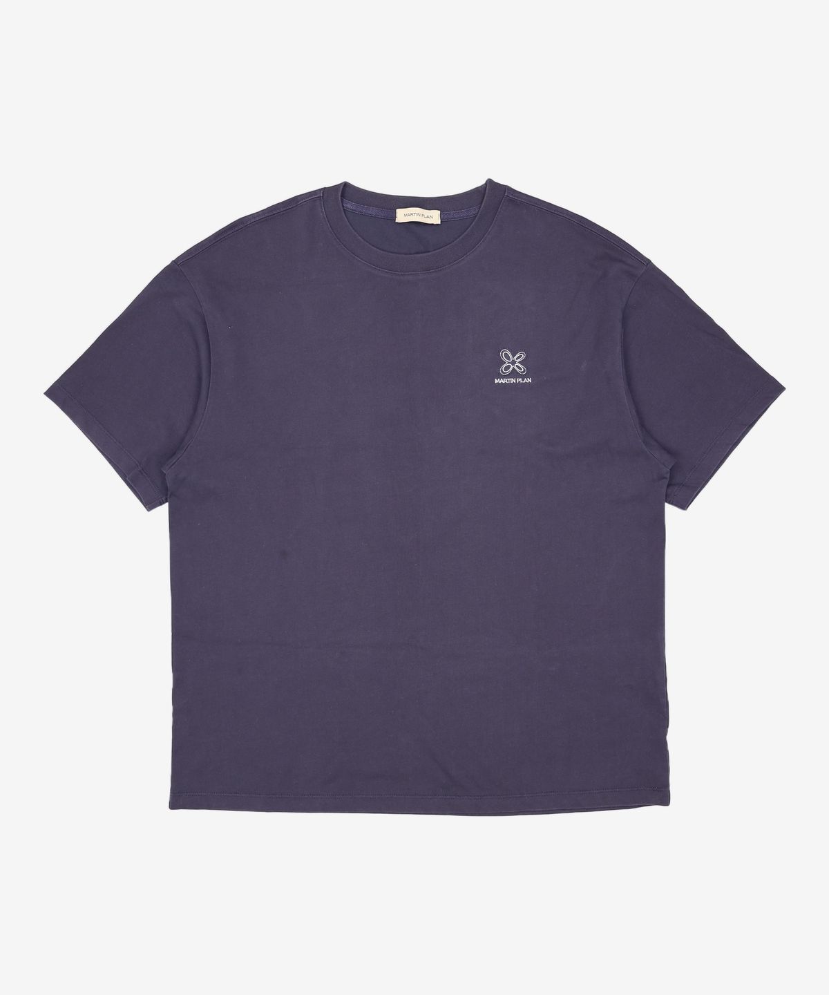 마틴플랜(MARTIN PLAN) Daily Supima Logo Half T- NAVY 100