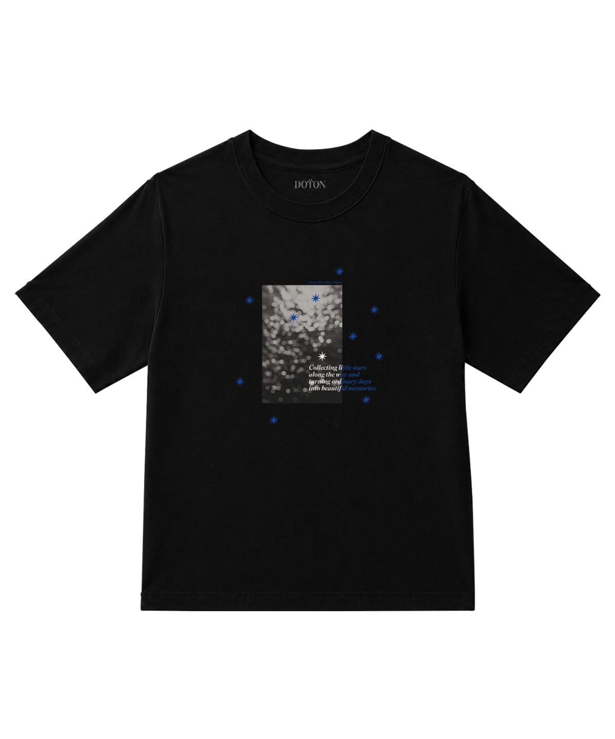 도톤(DOTON) STARLIGHT MEMORY T-SHIRTS (Black)