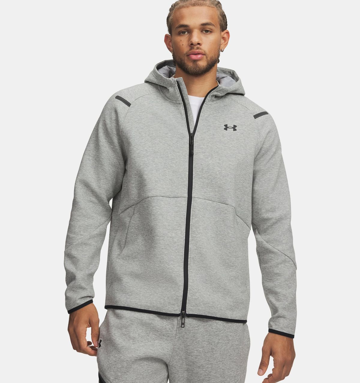 언더아머(UNDERARMOUR) 남성 UA 언스타퍼블 플리스 풀 집1379806-011