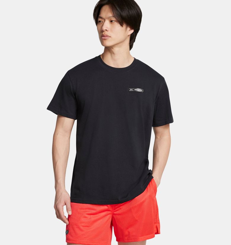 남성 UA 헤비웨이트 아머 라벨 반팔1382831-001