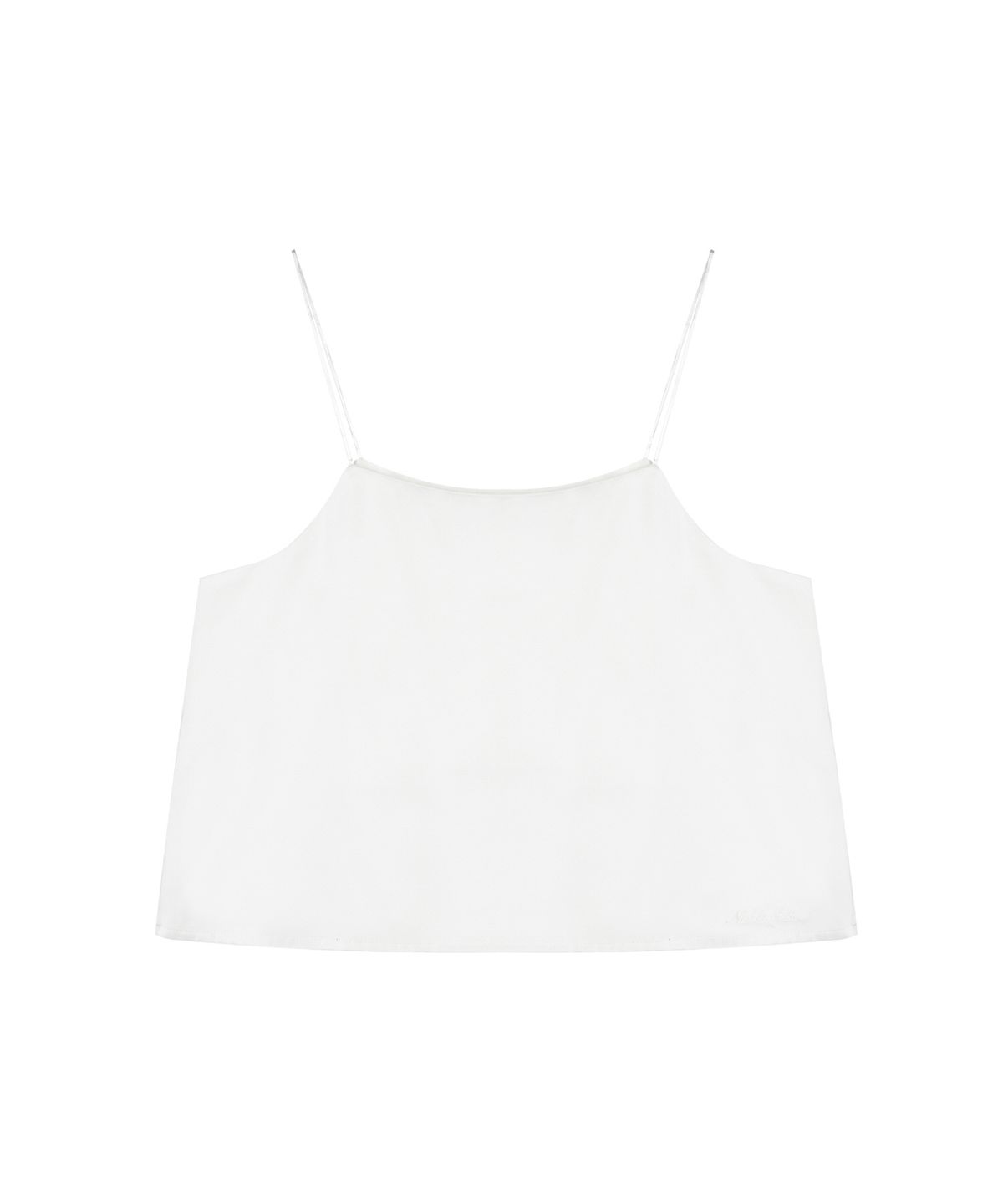 닉앤니콜(NICK&NICOLE) SATIN CROP SLEEVELESS TOP_IVORY