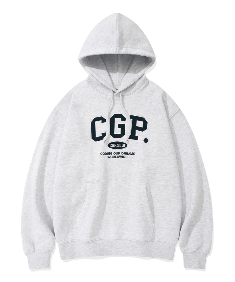 CGP 아치 로고 후디_멜란지그레이