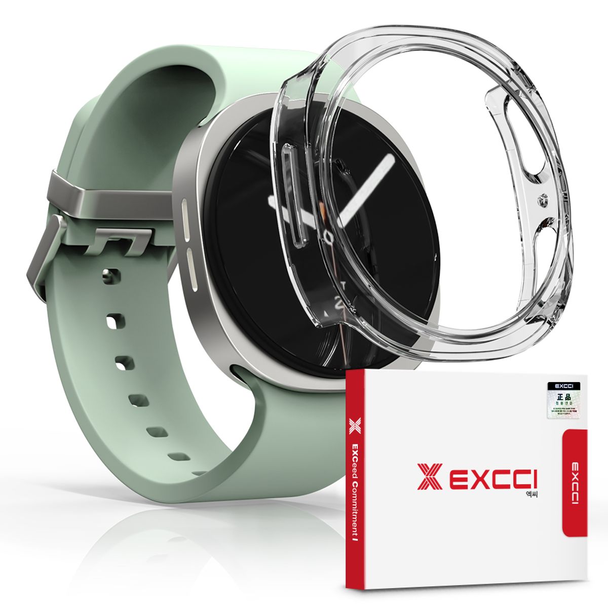 엑씨(EXCCI) 엑씨 갤럭시워치8/9 슬림 투명 액정 보호 케이스 40/44mm