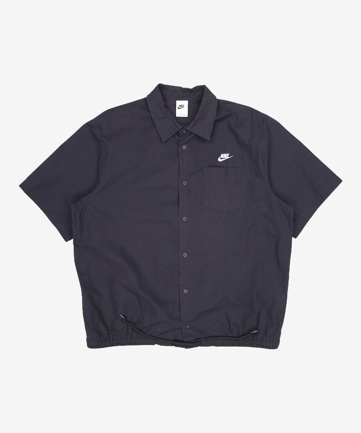 나이키(NIKE) 클럽 반소매 옥스퍼드 버튼업 탑 M - 블랙:화이트 / FN3903-010 105