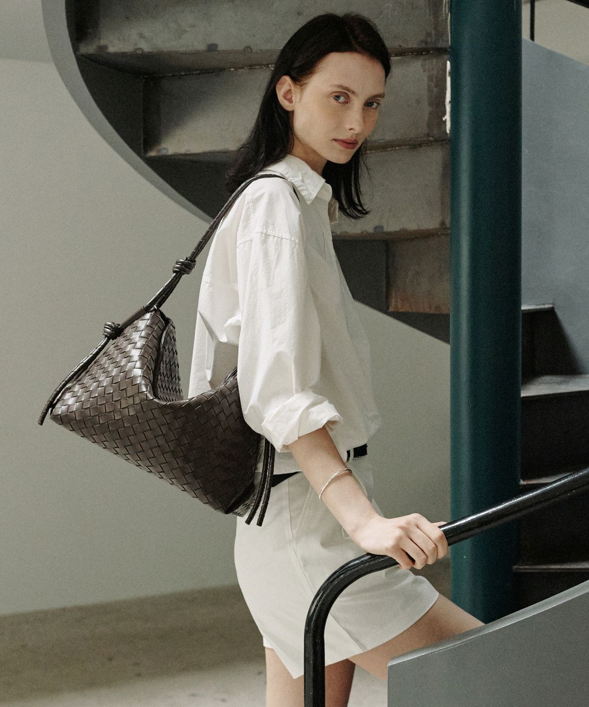 모어모르(MOREMORR) NODI BAG _ weaving brown 위빙백
