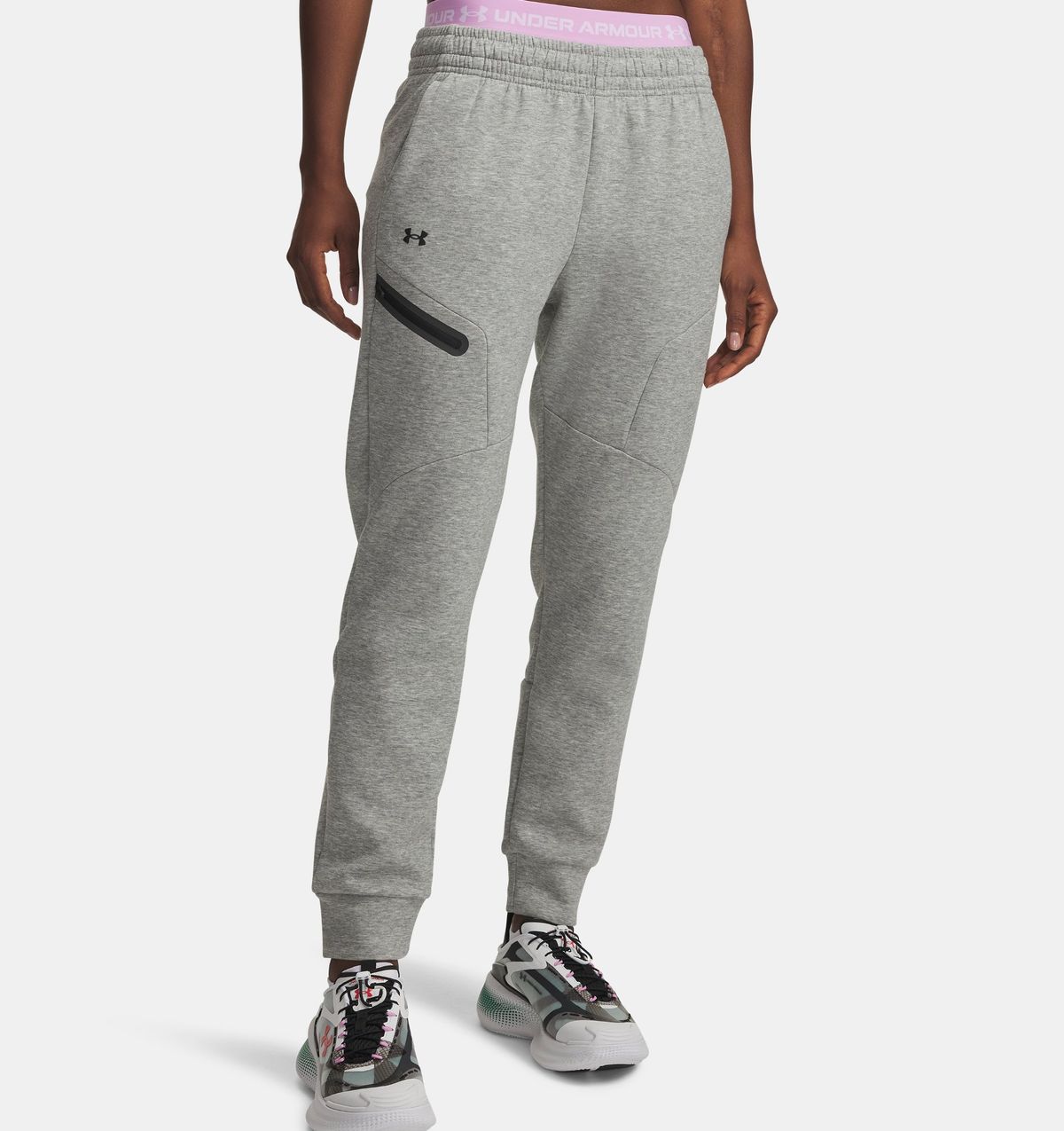 언더아머(UNDERARMOUR) 여성 UA 언스타퍼블 플리스 조거1379846-011