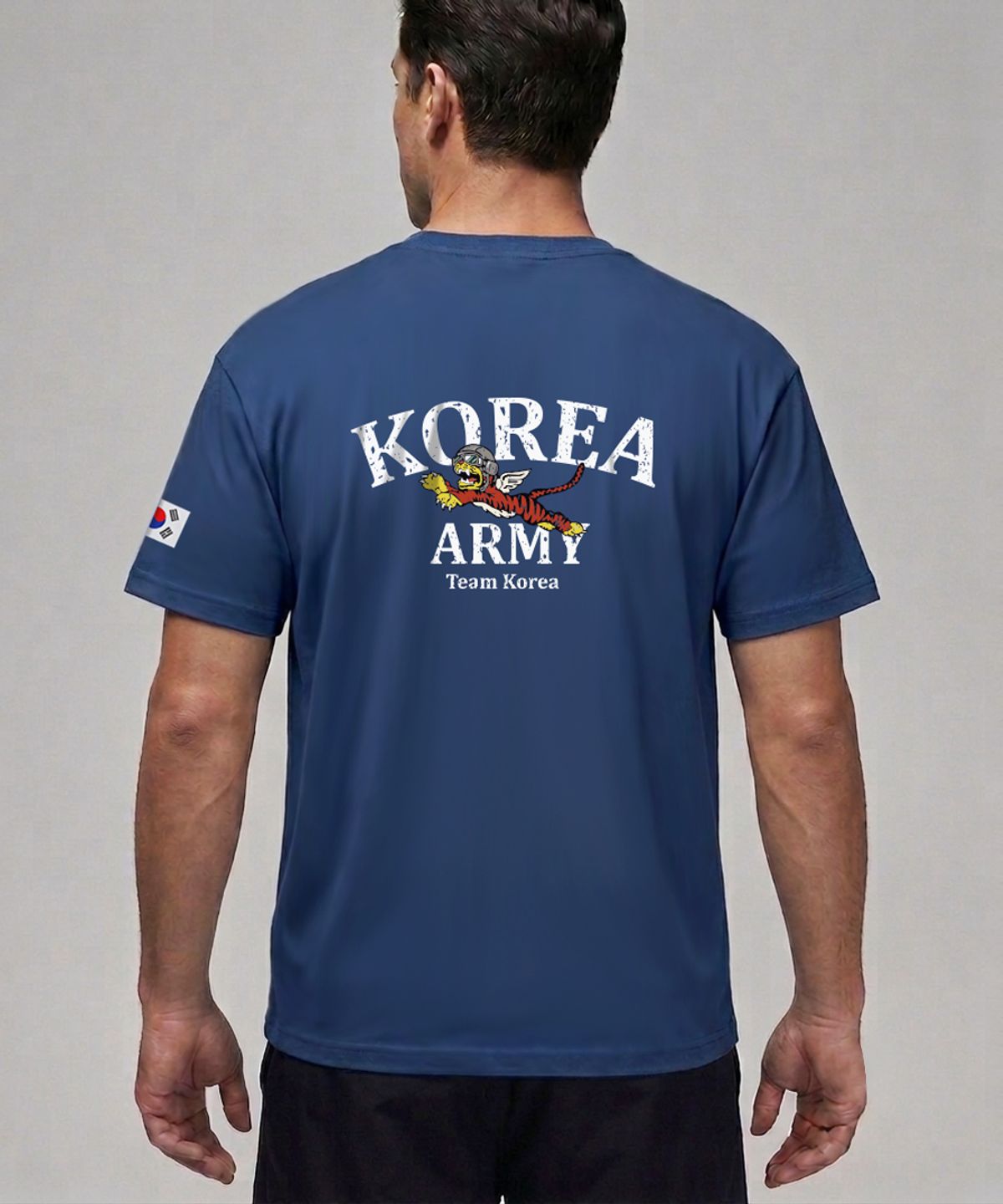 엠블룩(AMBLELOOK) 프리미엄 면스판 로카 반팔티 TIGER ARMY (3color)