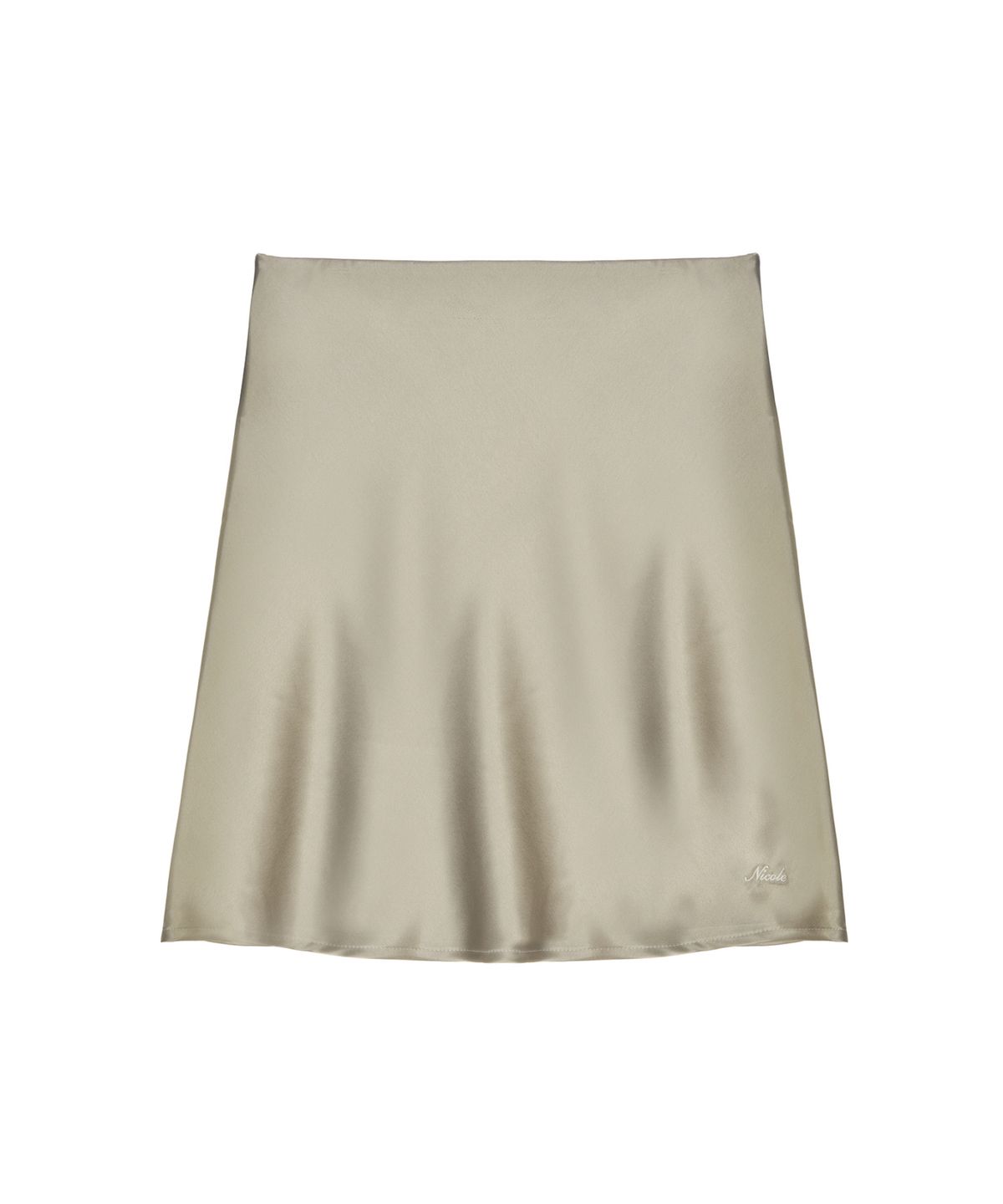 닉앤니콜(NICK&NICOLE) SATIN SLIP SKIRT_BEIGE