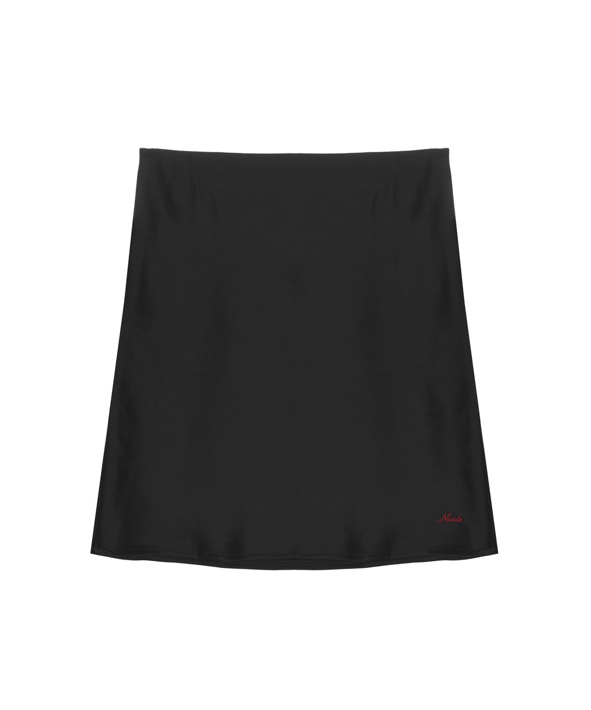 닉앤니콜(NICK&NICOLE) SATIN SLIP SKIRT_BLACK