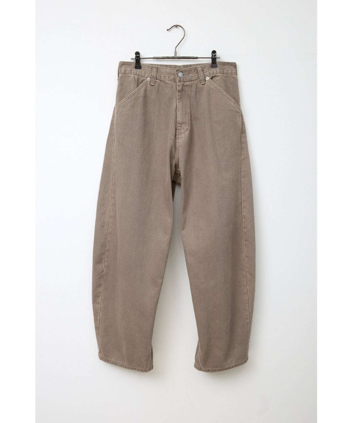 해칭룸(HATCHINGROOM) Curve Jeans Washed Beige