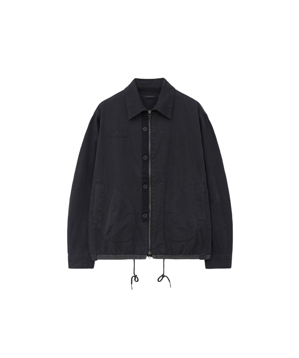 해칭룸(HATCHINGROOM) Boxer Shirket Long Dyed Black