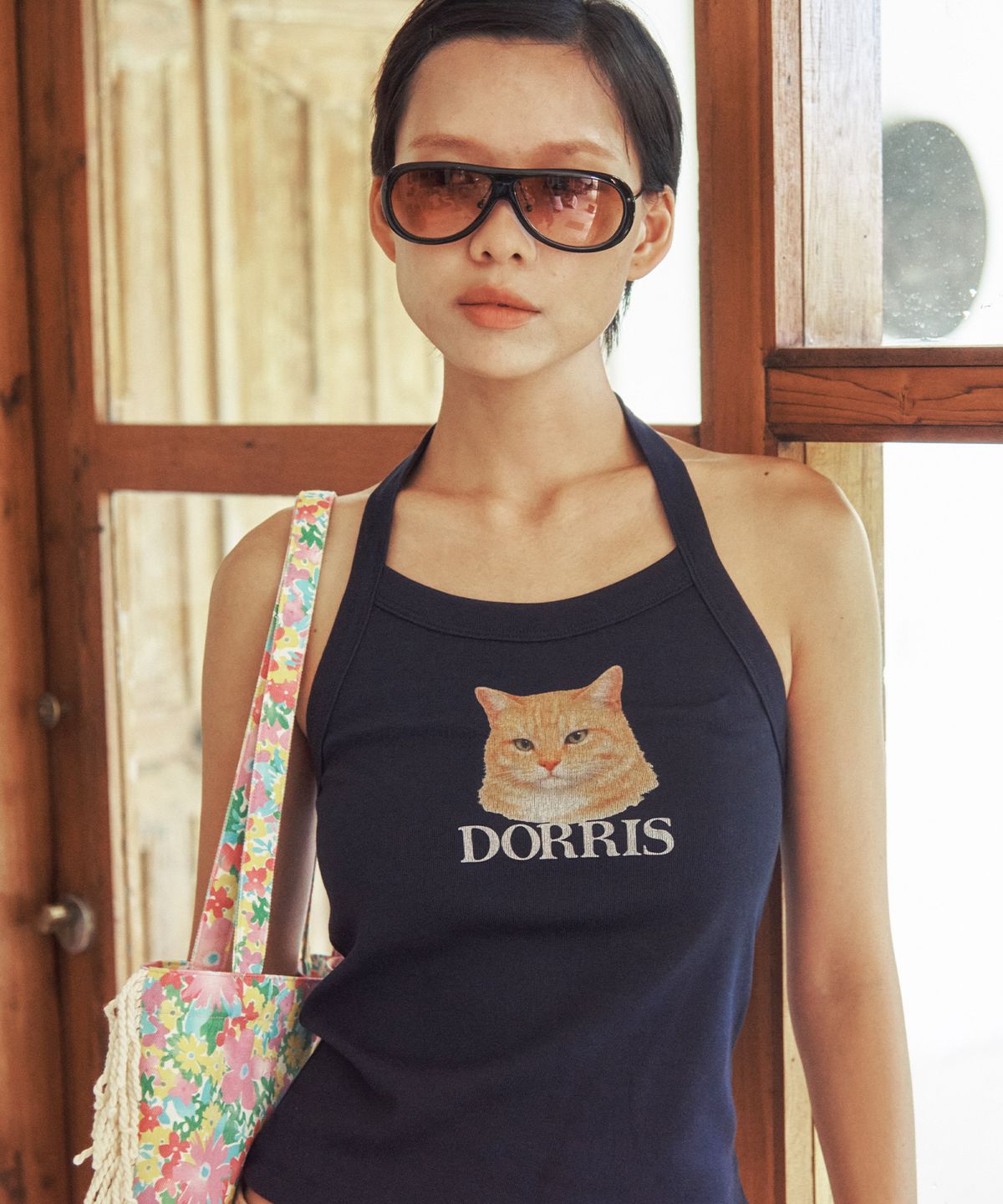 센토르(CENTAUR.KR) DORRIS HALTERNECK SLEEVELESS_NAVY