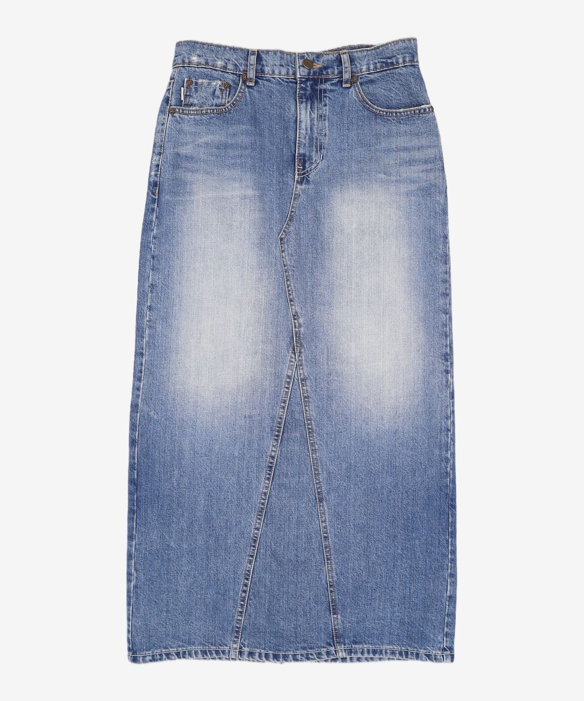 글로니(GLOWNY) 94 MID-RISE DENIM LONG SKIRT (BLUE) M