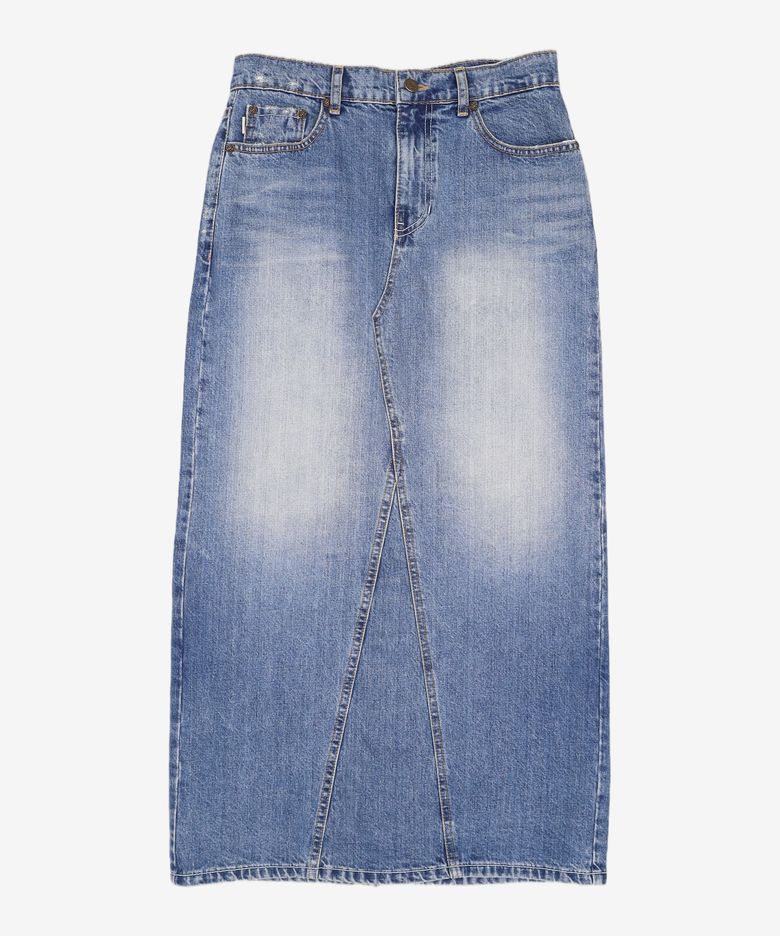 94 MID-RISE DENIM LONG SKIRT (BLUE) M