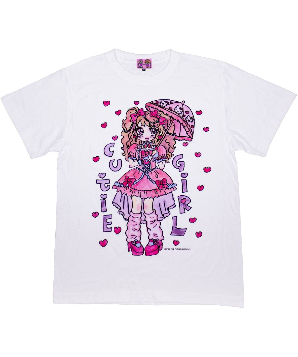 소울푸시캣(SOULPUSSSYCAT) SOULGIRL® T-shirts No.14 (white)
