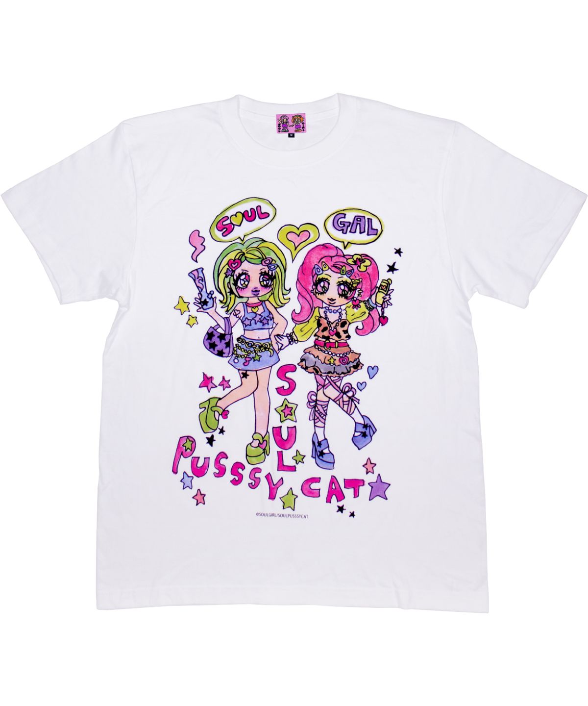 소울푸시캣(SOULPUSSSYCAT) SOULGIRL® T-shirts No.15 (white)