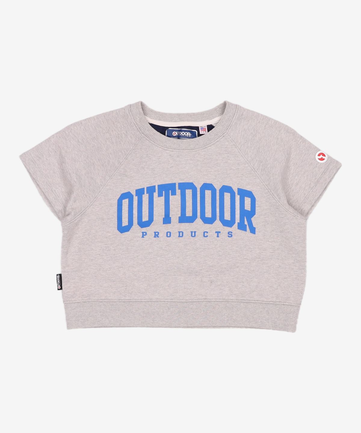아웃도어 프로덕츠(OUTDOOR PRODUCTS) 바시티 크롭 반팔 맨투맨 VARSITY CROPPED 1/2 MTM S