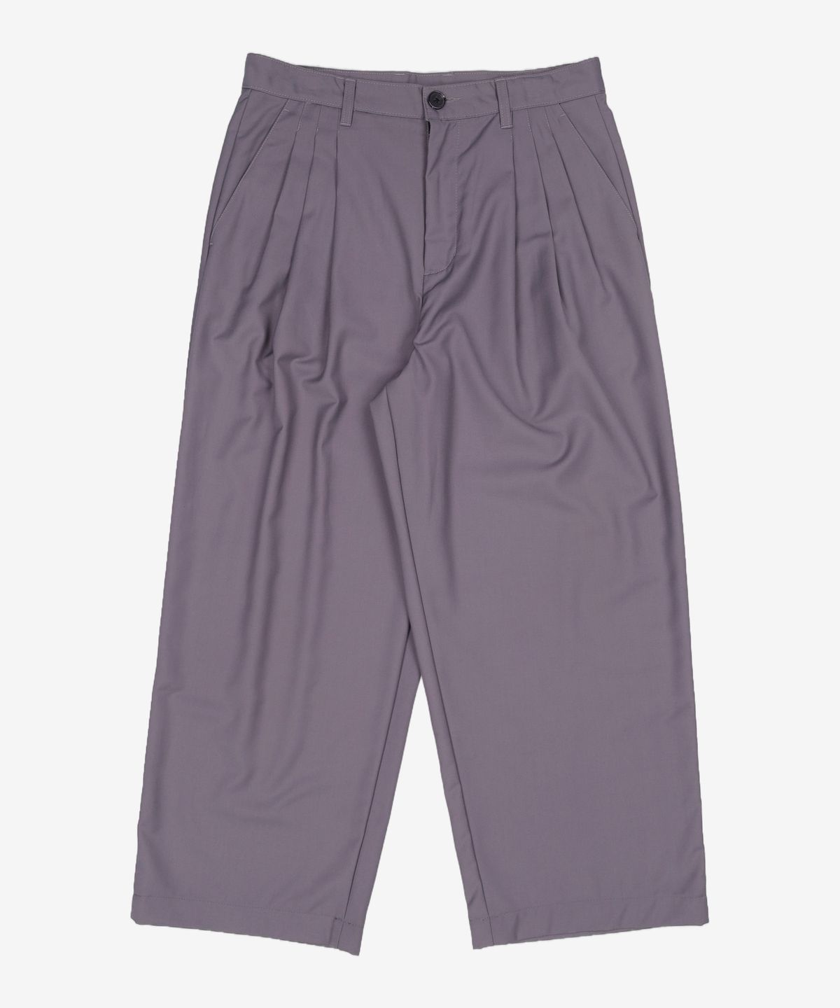 가먼트레이블(GARMENT LABLE) 3 Pleats Wide Trousers - Grey M