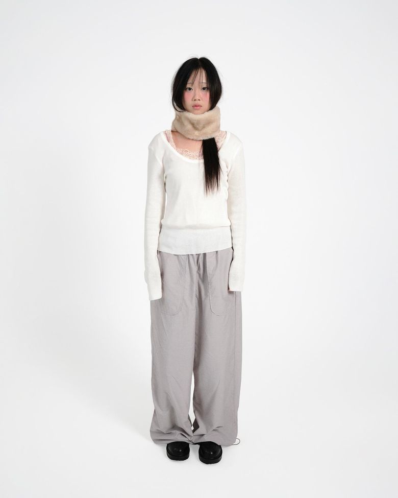 Back Stripe Pocket Pants (grey)