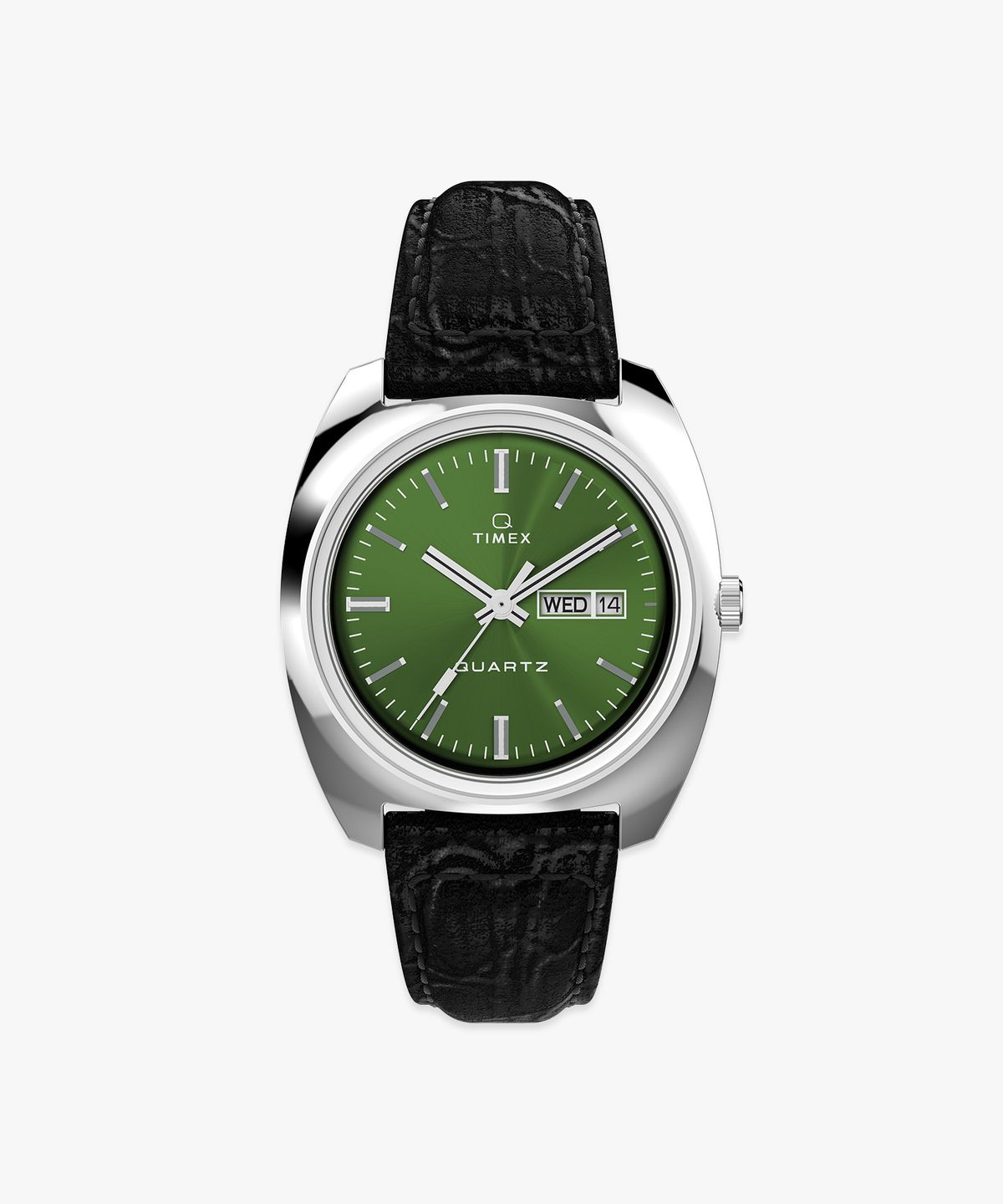 타이맥스(TIMEX) Q TIMEX 1978 데이데이트 복각판 드레스워치 37.5mm